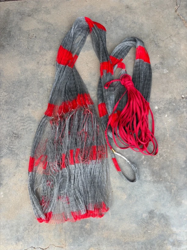 4编大力马线纯手工老式撒网旋网捕鱼好帮手单扣小绑无头铅坠子