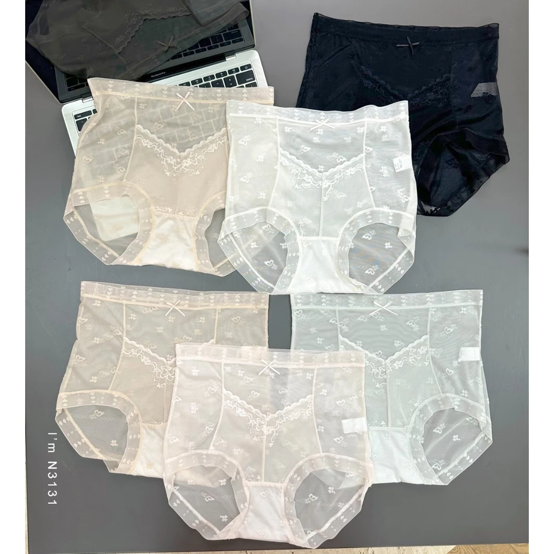 新款韩版简约纯色无痕舒适高腰女士内裤N3131