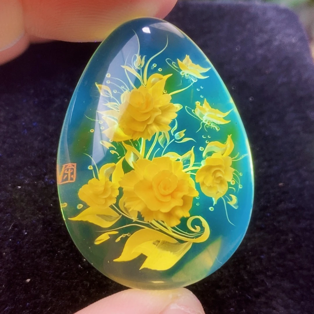 金珀未镶嵌吊坠(不含链)