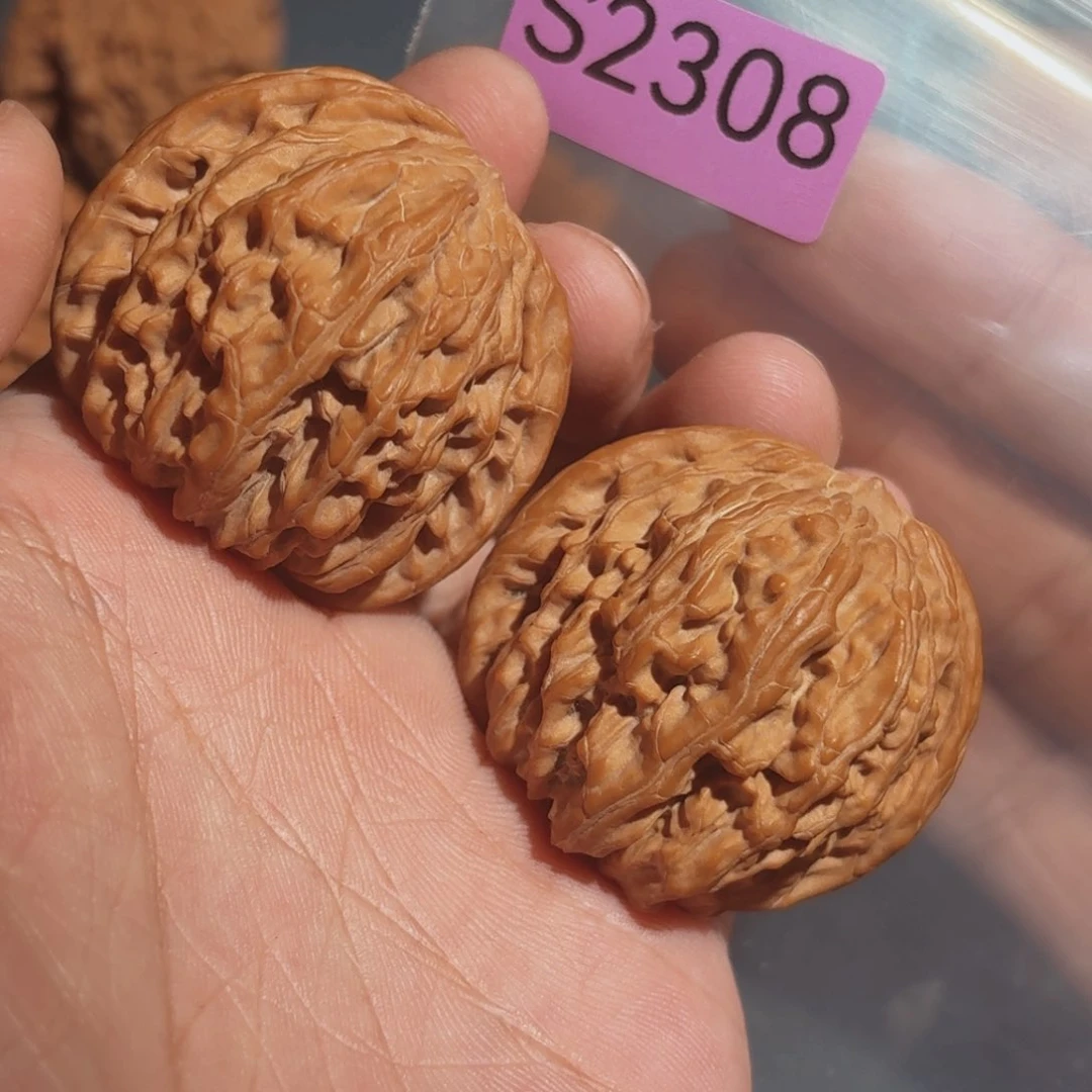 文玩核桃把件磨盘
