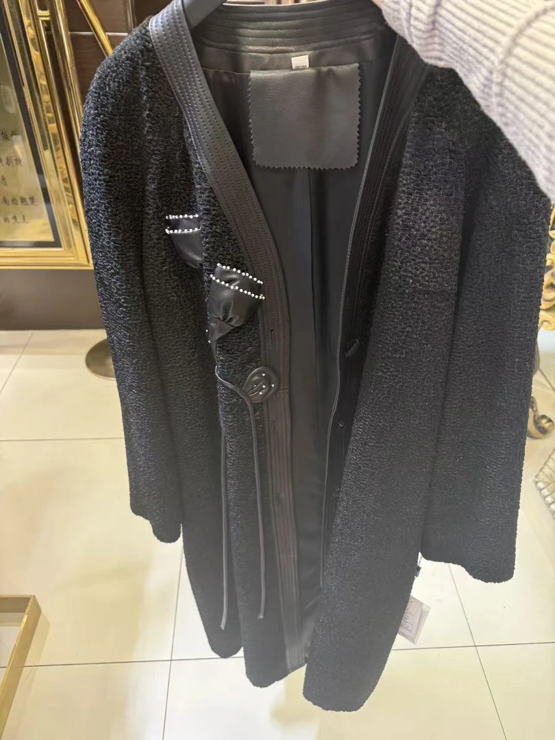 时尚风衣V领短外套女百搭女装休闲风/简约风纯色秋季