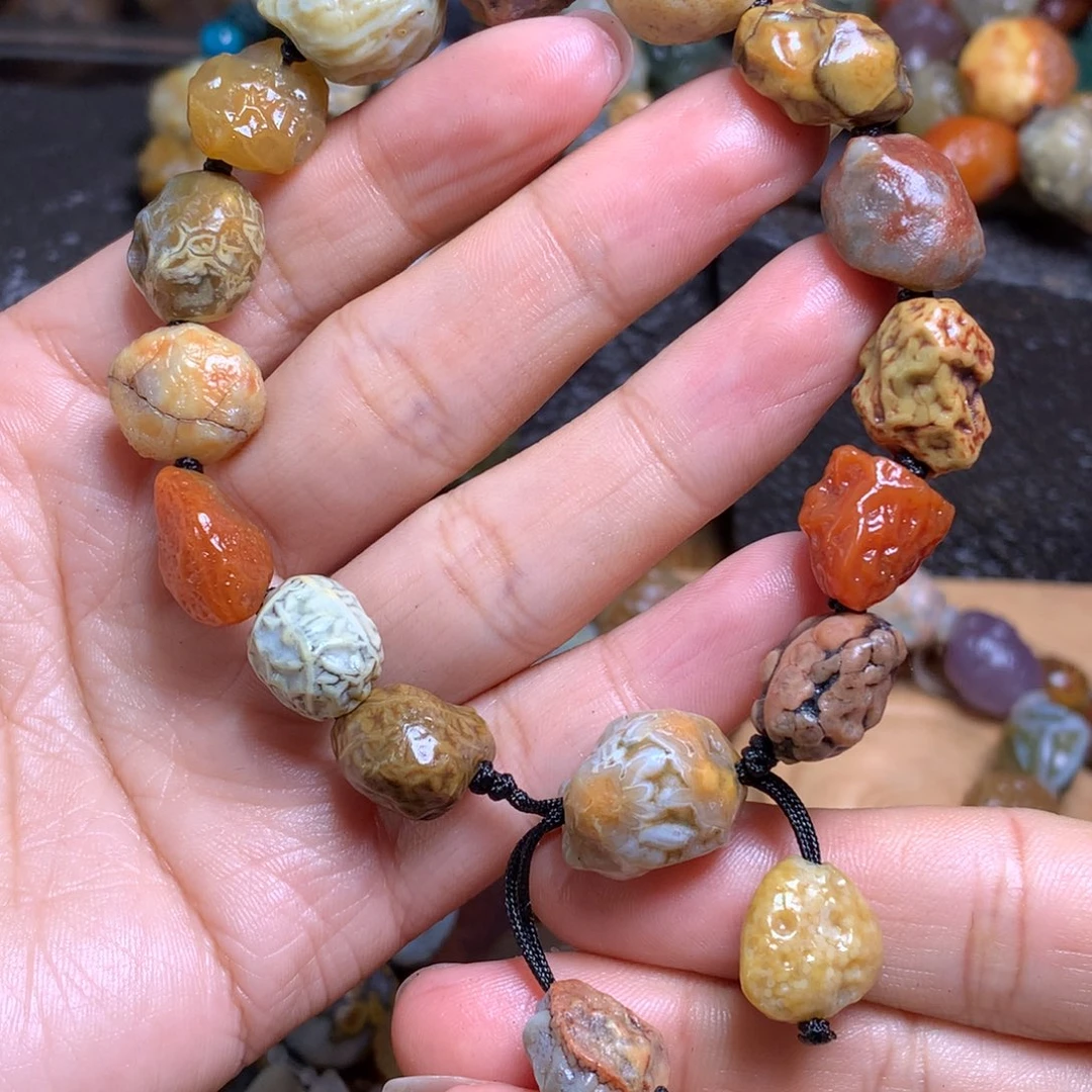 未镶嵌玛瑙/玉髓珠宝半成品