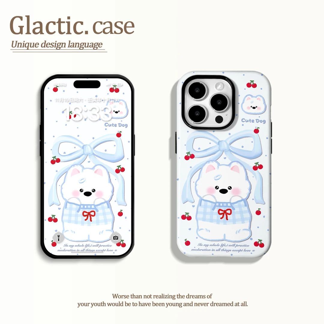 适用于苹果16华为OPPO小米VIVO高颜值小众二合一菲林手机壳GA0716