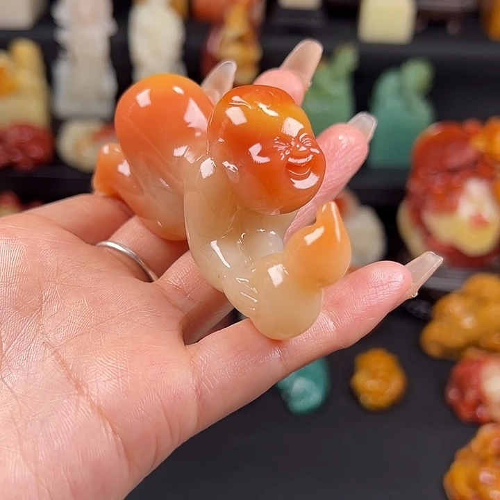 寿山石高山水冻石