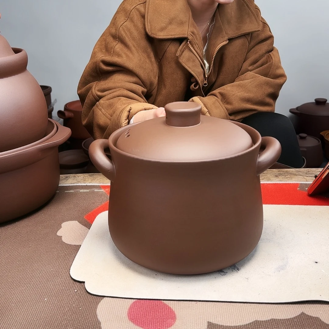紫砂砂锅4升正品无暇