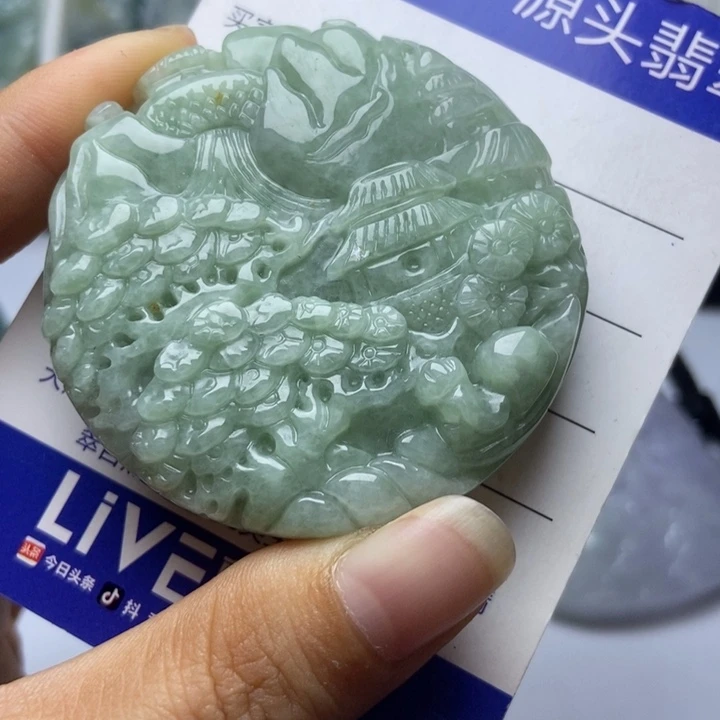 翡翠未镶嵌毛衣链翡翠