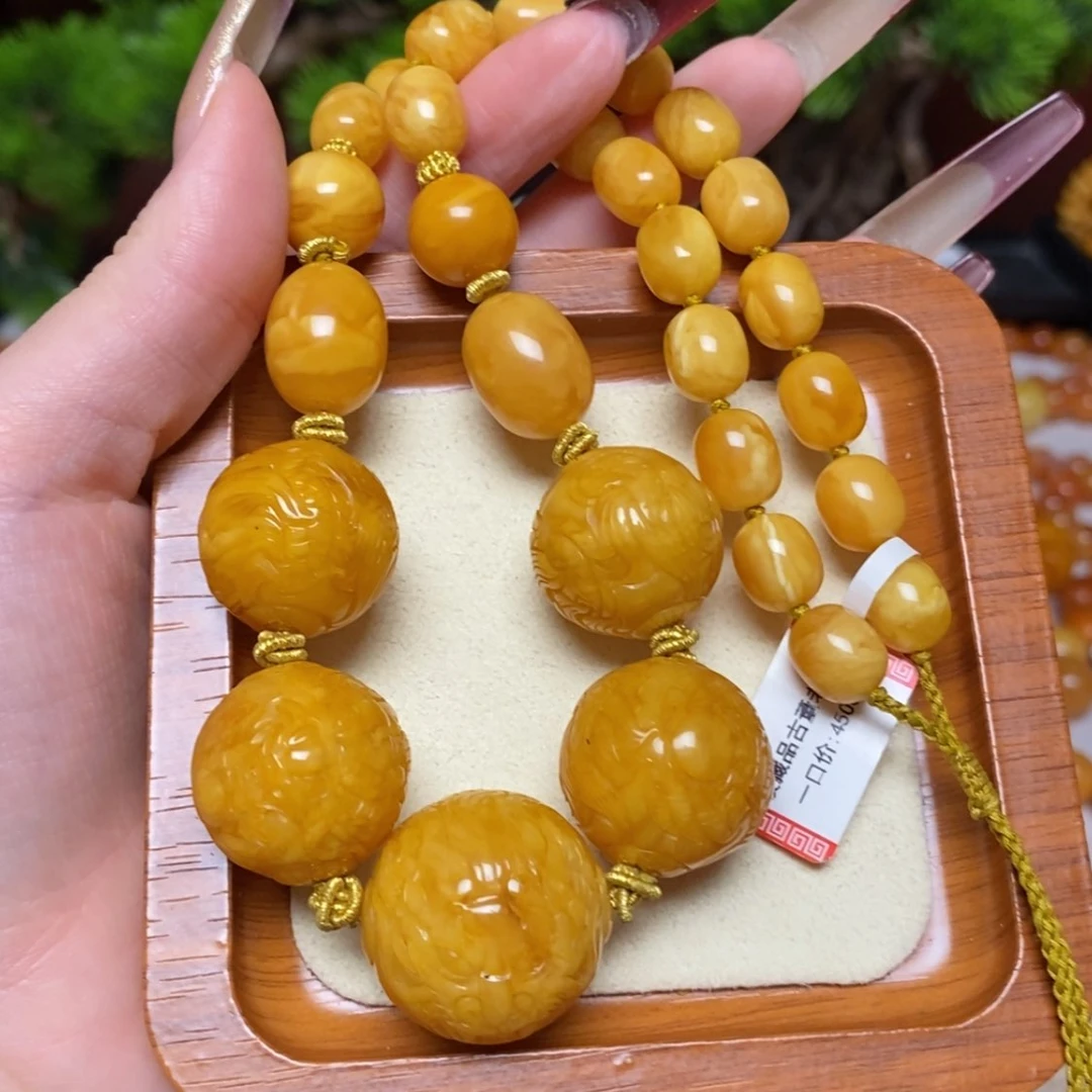 【闪购商品】蜜蜡颈饰未镶嵌项链