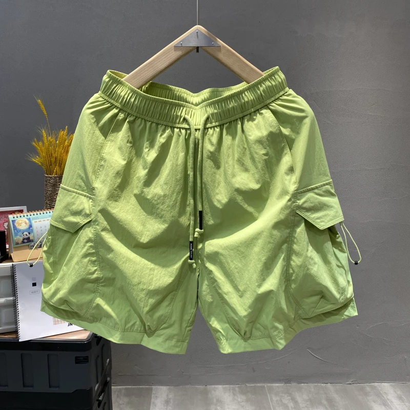 潮牌日系大口袋工装短裤男2025夏季新款宽松百搭薄款情侣款五分裤