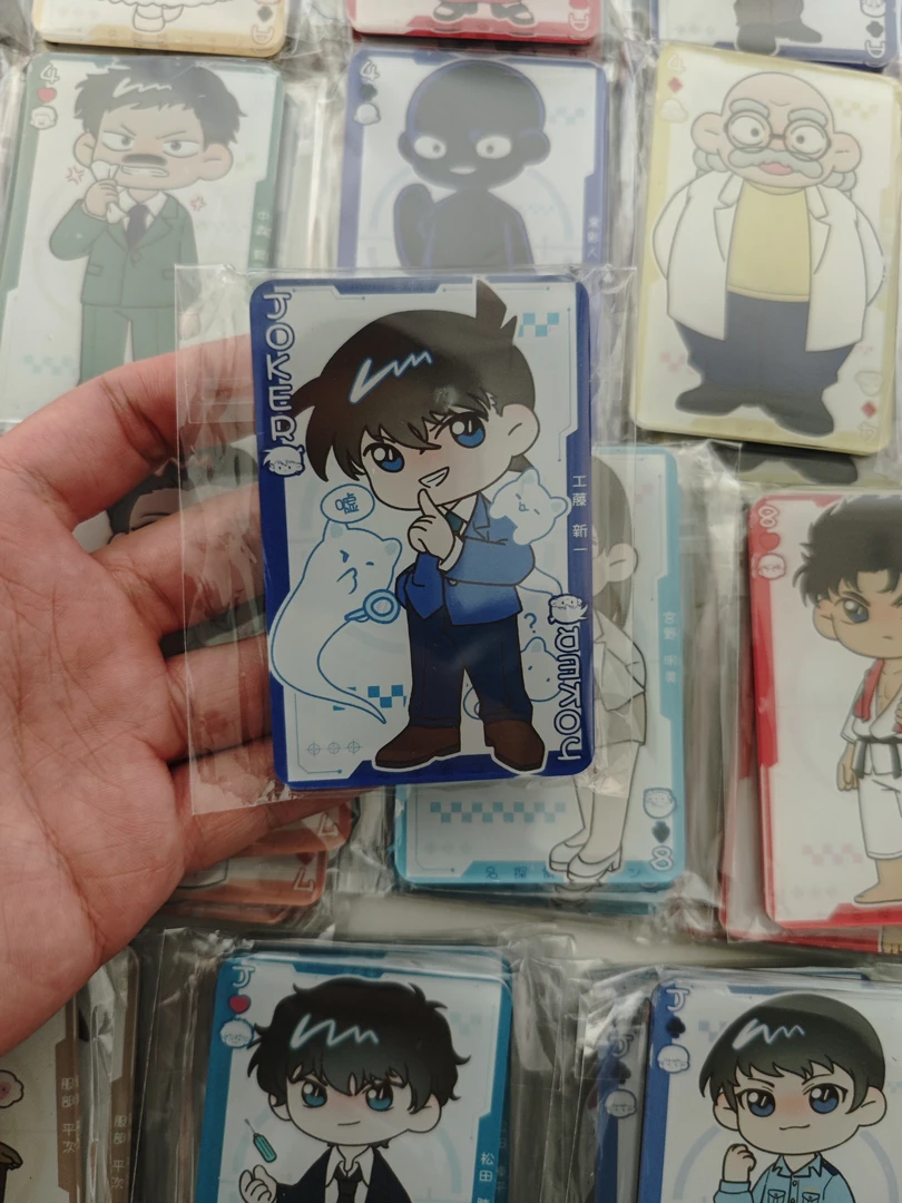 名侦探柯南扑克牌冰箱贴/二创柯南/亚克力磁吸冰箱贴/动漫收藏