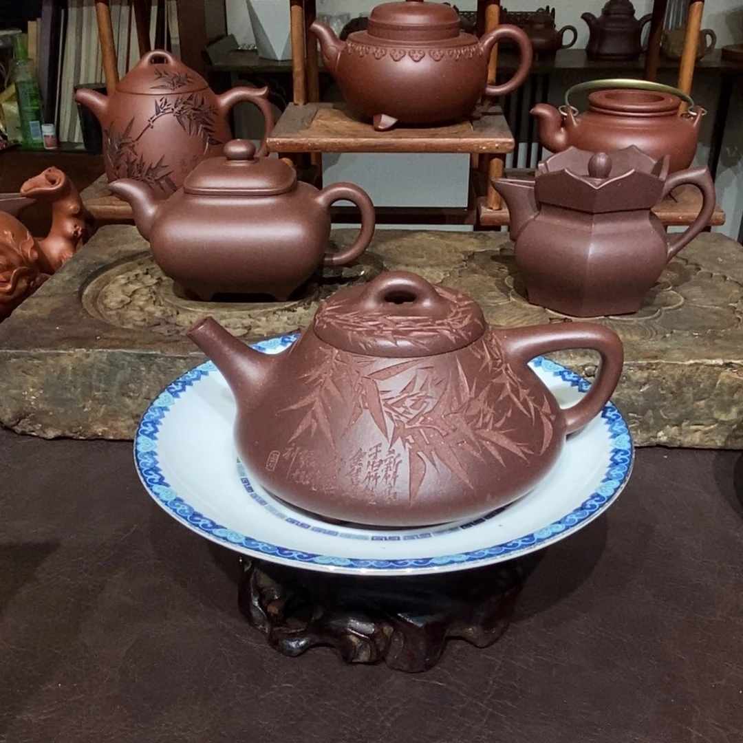 紫砂茶壶四号井底槽清230容量