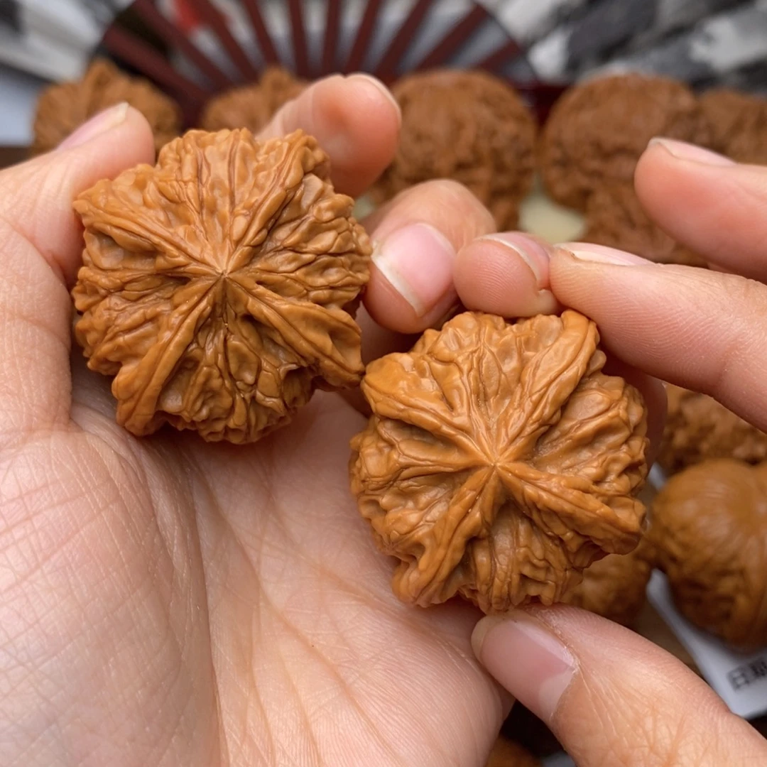 文玩核桃把件469号40四棱全