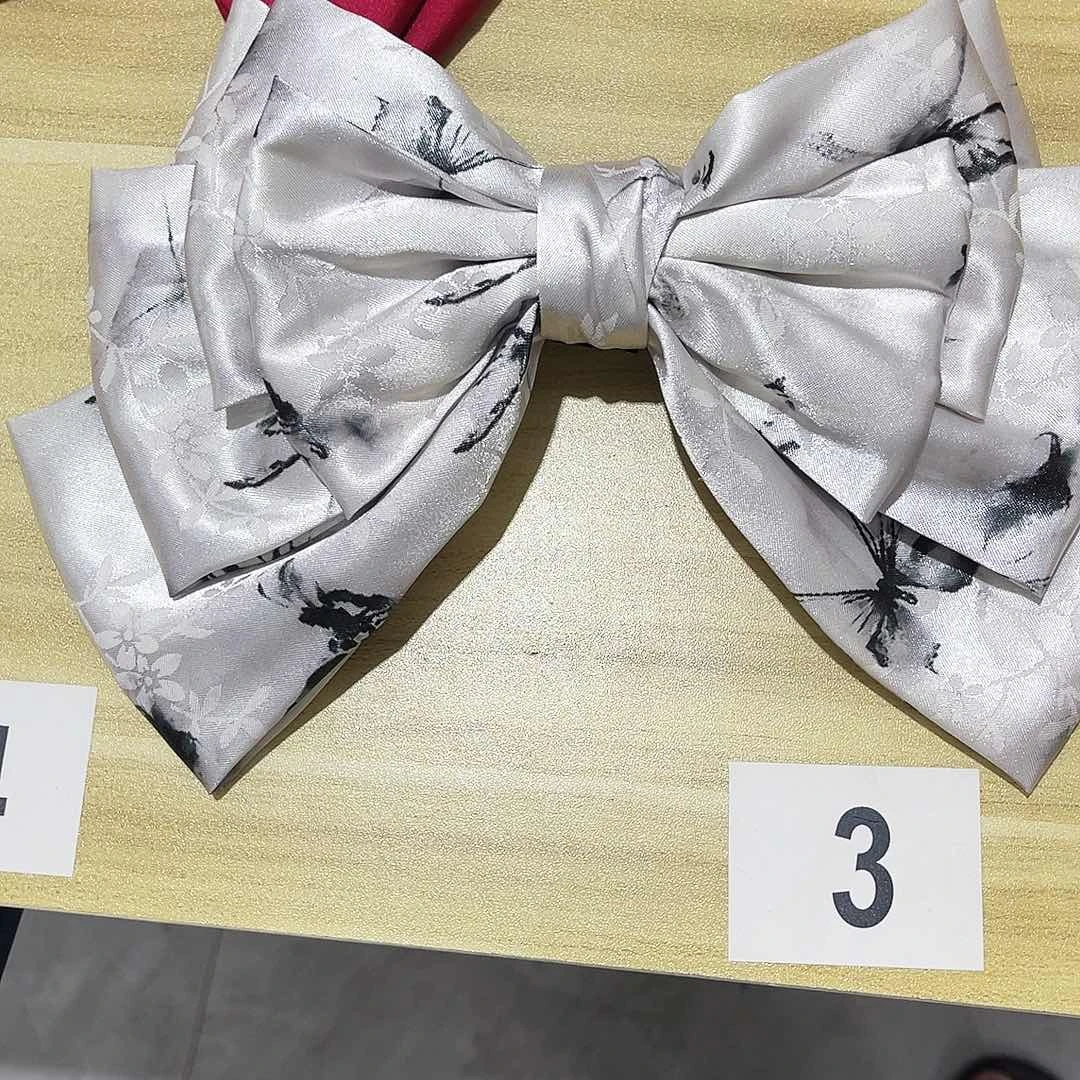 皮质铁合金蝴蝶结发夹