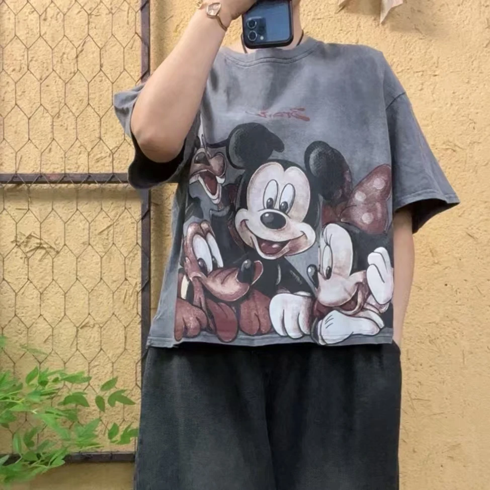 啵啵CM08632卡通米奇图炒色短袖