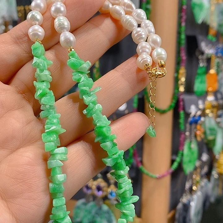 翡翠未镶嵌耳饰翡翠