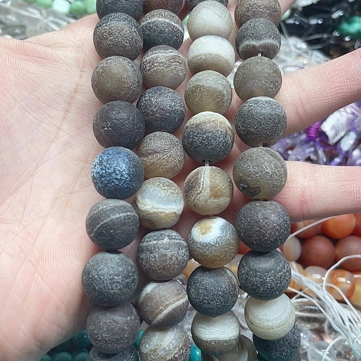 玛瑙/玉髓珠宝半成品未镶嵌一条15mm玛瑙