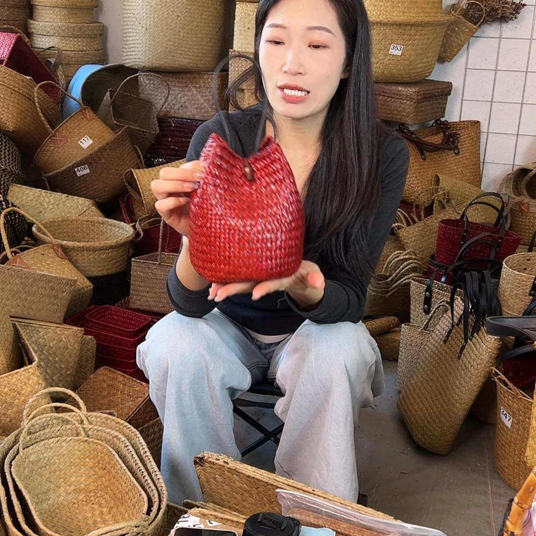 草编草编包/草编收纳盒微瑕疵