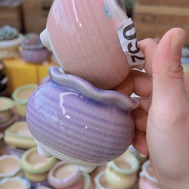 红陶陶瓷花盆当场满12包邮