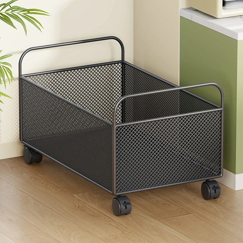 家用蔬菜置物架厨房蔬菜篮子储物小推车落地可移动水果蔬菜收纳筐