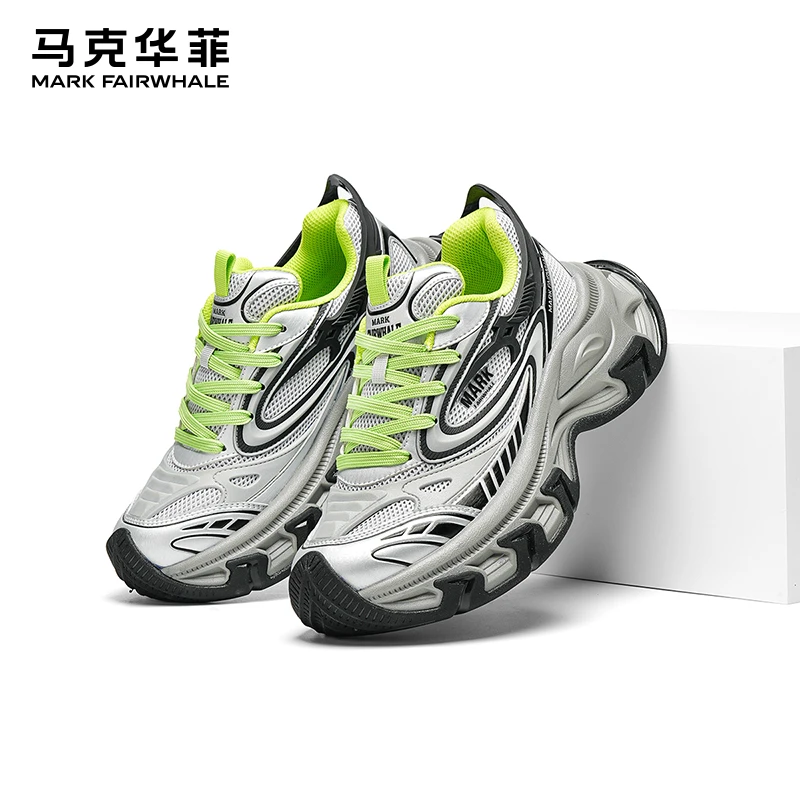 马克华菲老爹鞋冬季流行男鞋时尚休闲鞋2025新款厚底增高鞋子男款