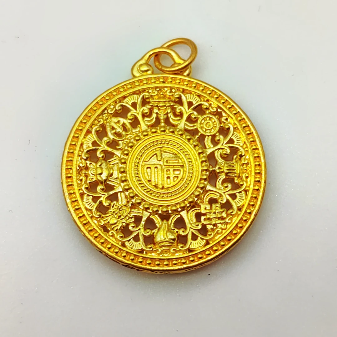 足金饰品/双面八宝罗盘/1.74/1B5B1884/Q