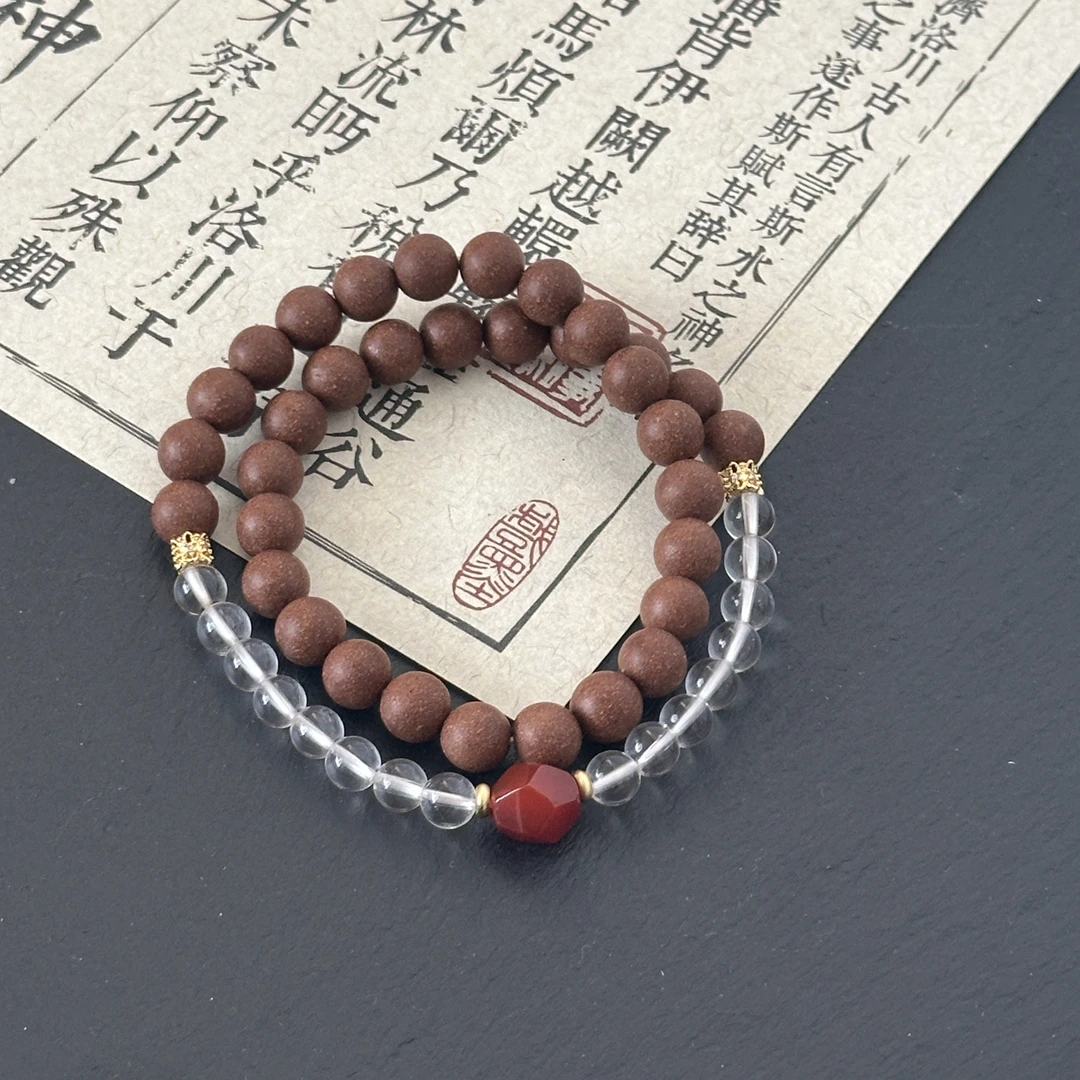 【东坡闻思香设计款】8mm48颗双圈手串荔枝甜香古法手工合香珠非遗