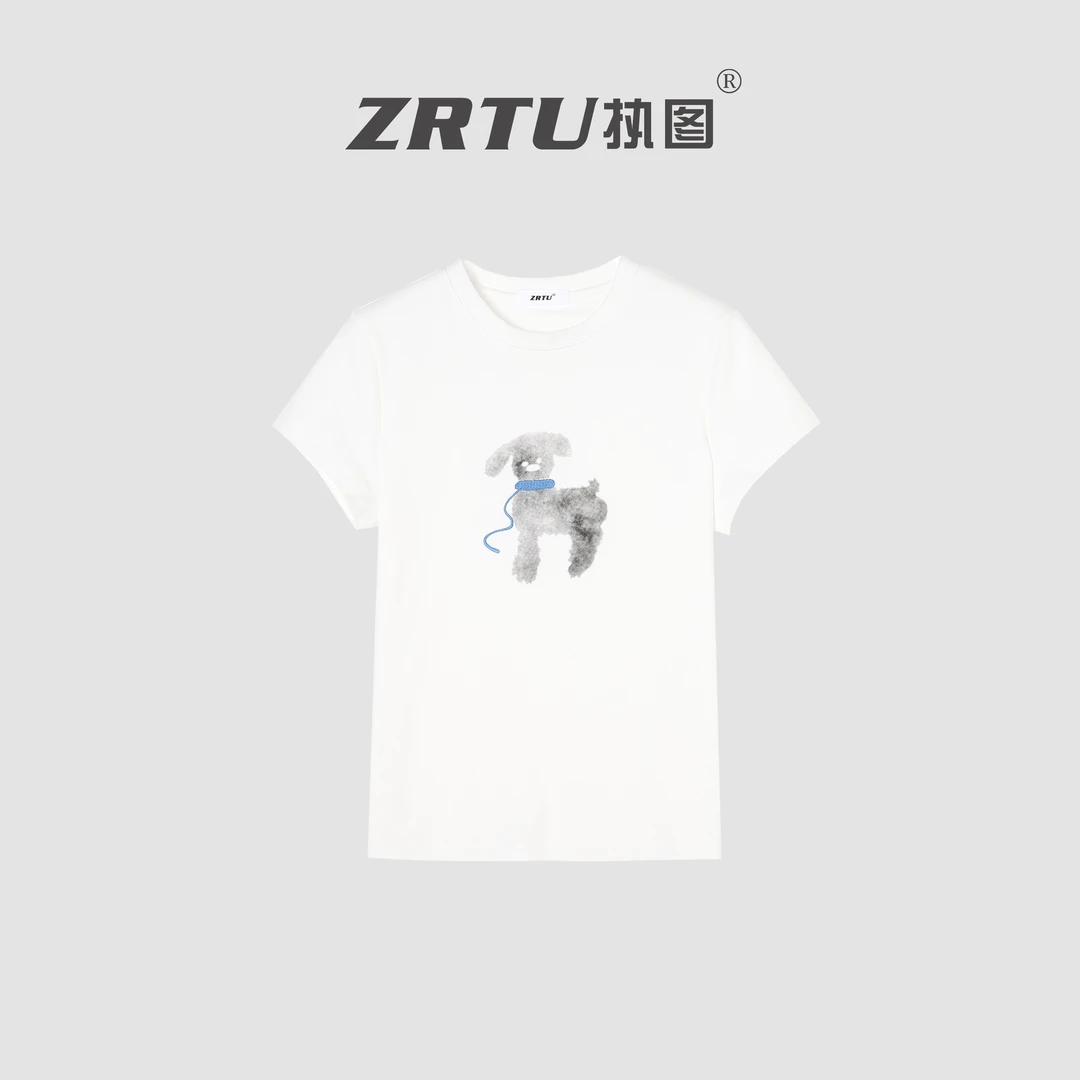 ZRTU/执图2025新款休闲风常规T恤设计师时尚潮流
