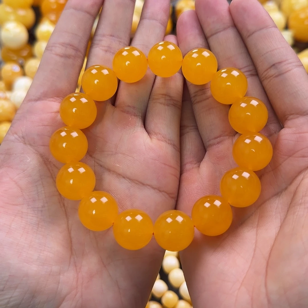 琥珀未镶嵌珠宝奇石16mm同料