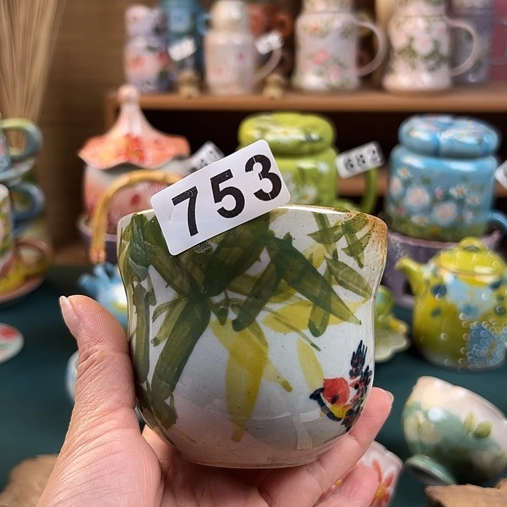 杯景德镇陶瓷手绘作品753