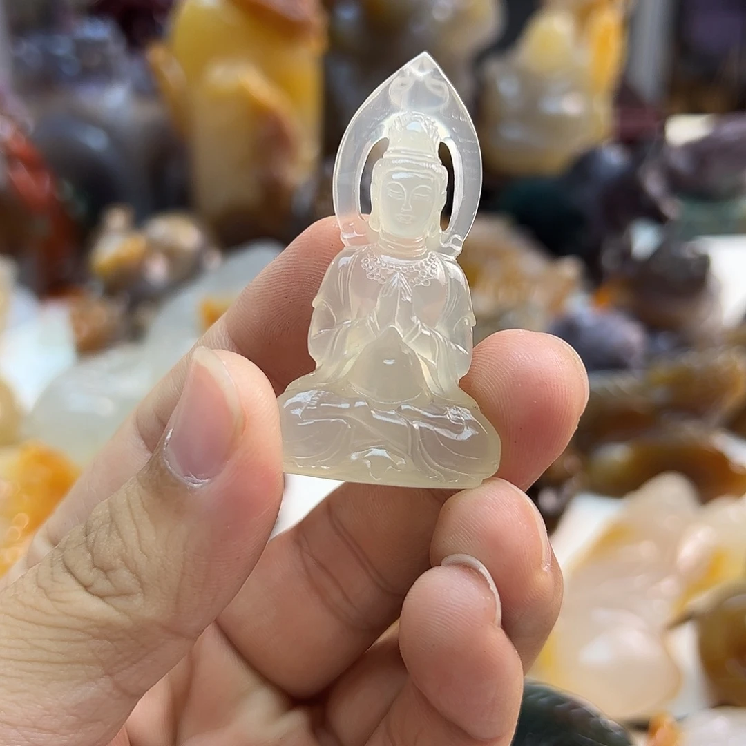 順***己玛瑙/玉髓合金颈饰