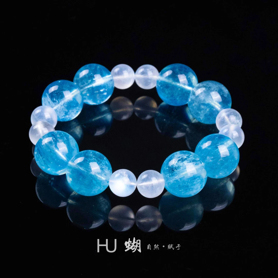蝴  【孤品款】 蓝色系水晶手串 高品质