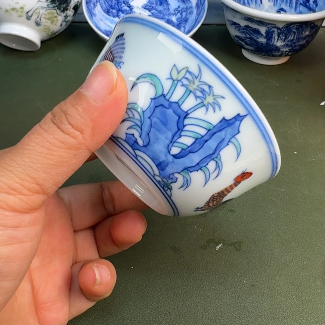 陶景德镇纯手绘茶具圆圆222