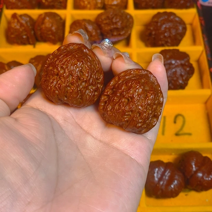 桃核吊坠平底锅一对1LXP#00#