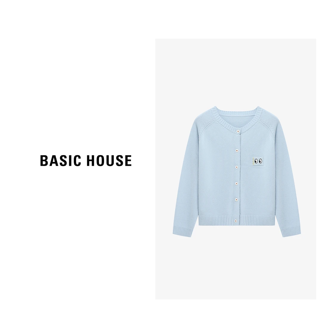 Basic House/百家好秋冬小香风简约时尚百搭针织毛衣B06245C5842