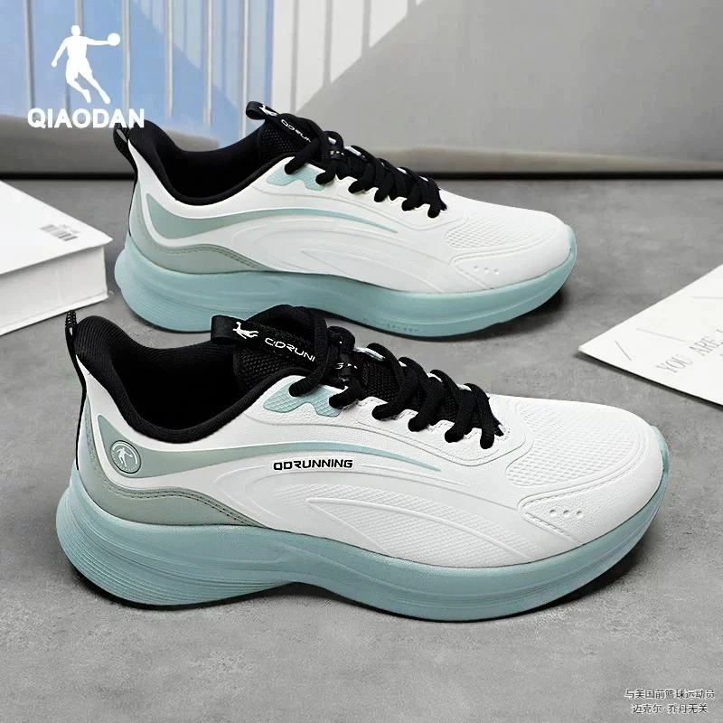 乔丹男鞋专业男士跑步鞋2025春秋季新款皮面防水运动鞋轻便鞋子男