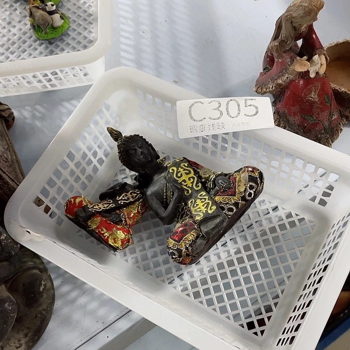 摆件贝*孤品老货微瑕瓷