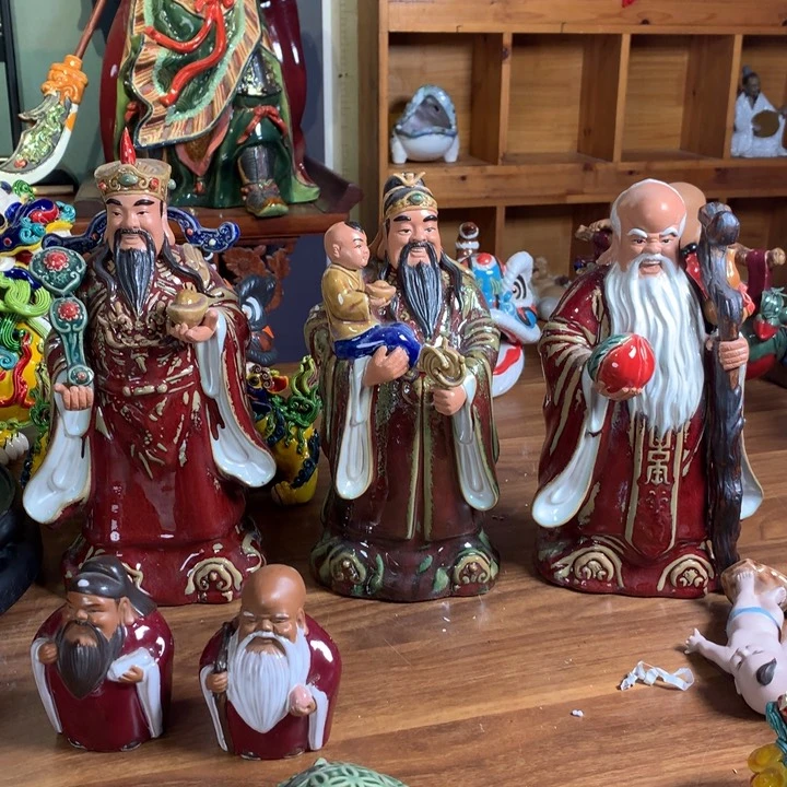 摆件福禄寿陶瓷摆件