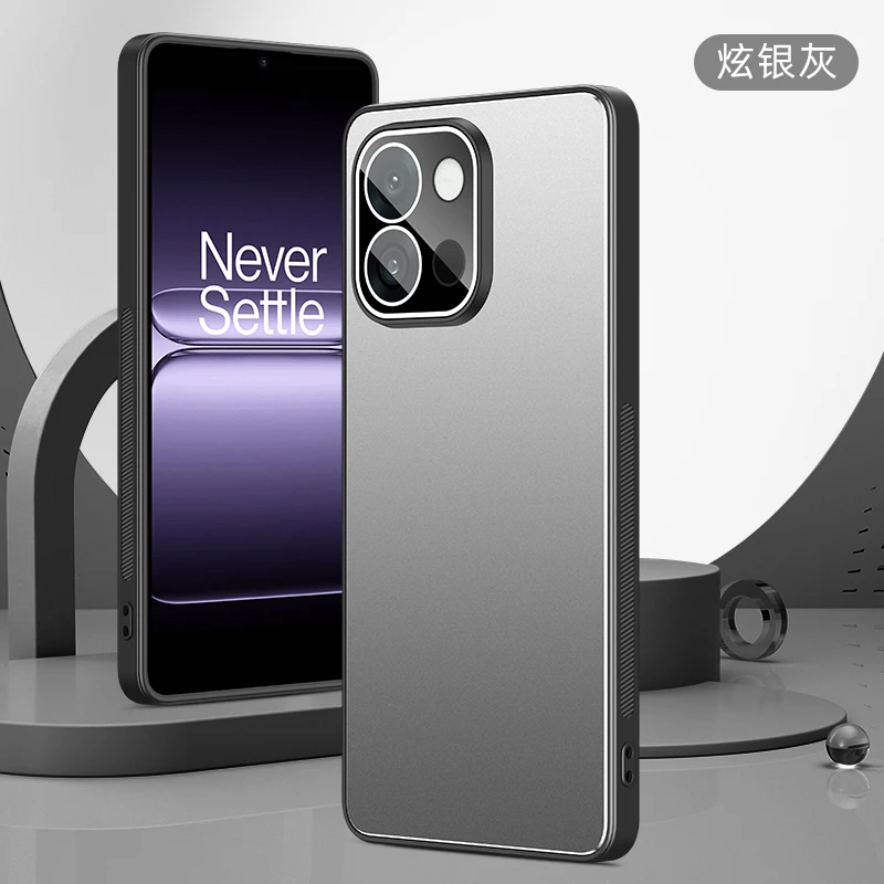 适用一加13T手机壳新款金属磨砂质感镜头全包软边1+13保护套防摔