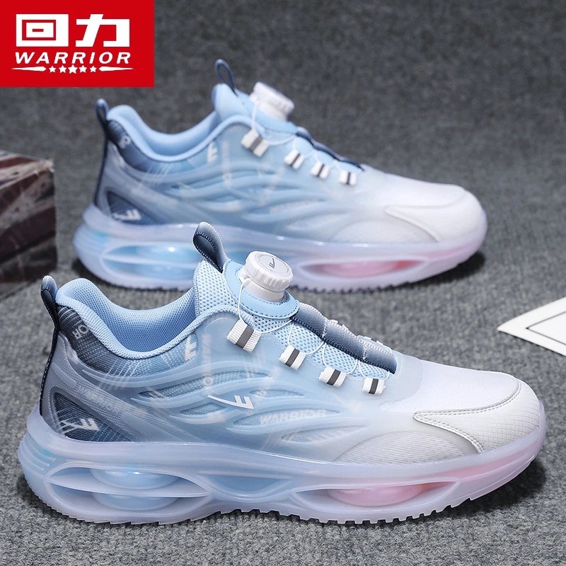 回力男鞋冬季爆款免系带气垫减震跑步运动鞋子休闲百搭增高网面鞋