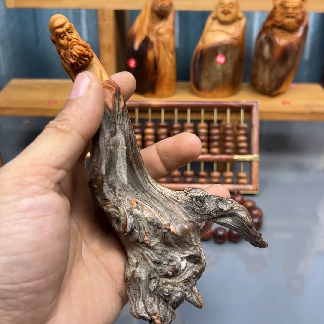 岁***跎木崖柏木摆件手把件，