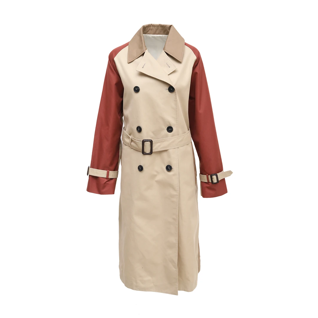 99新 MaxMara 汤/P234759028/双排扣风衣 40码