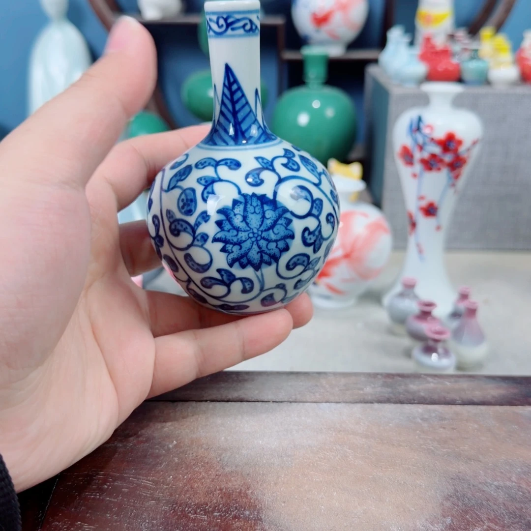 陶瓷手工小花器摆件