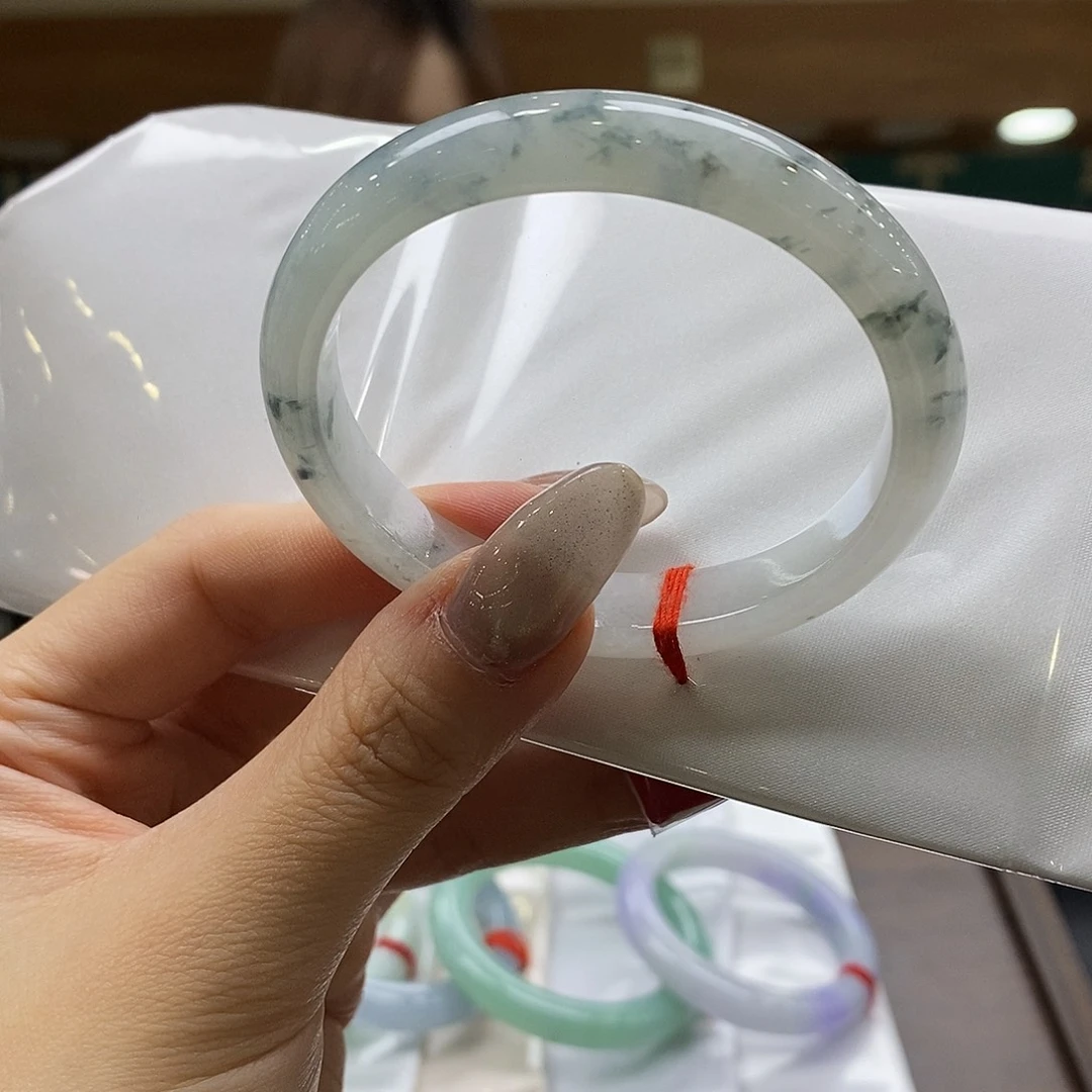 翡翠未镶嵌手镯54-56