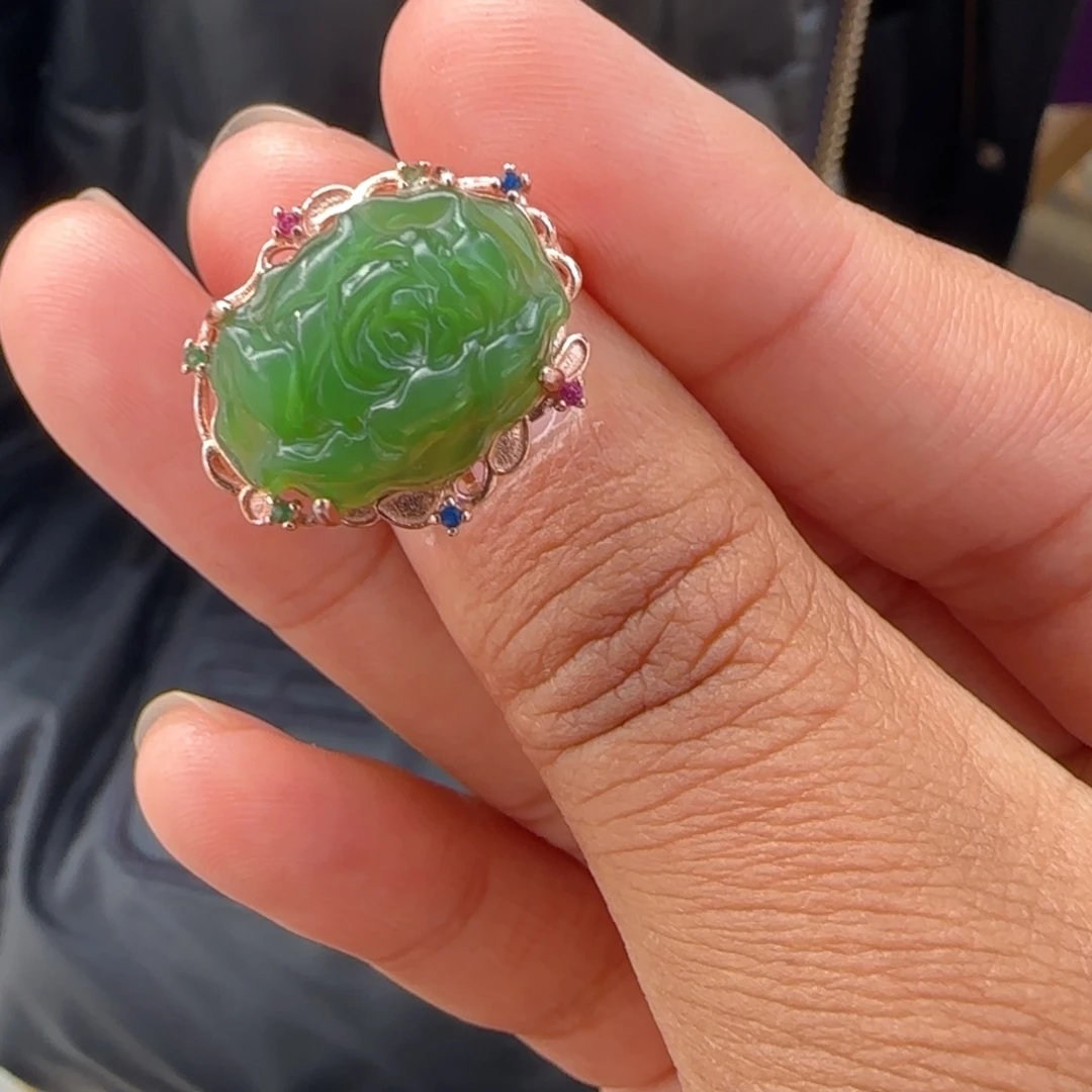 *****和田玉未镶嵌戒指