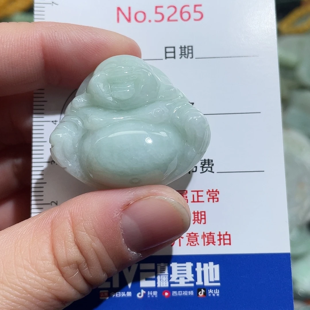 翡翠未镶嵌挂件5265