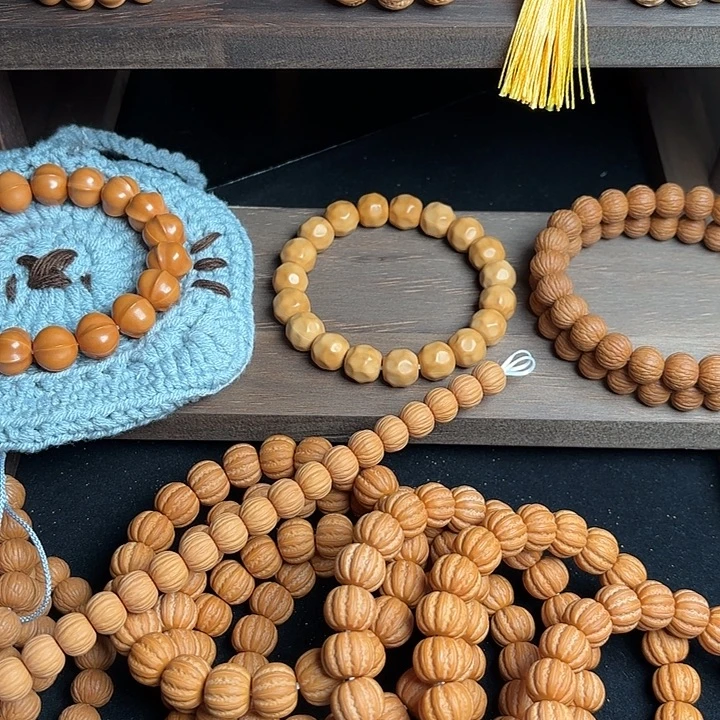 花***妖猴头核桃手串去兔小心翼翼我