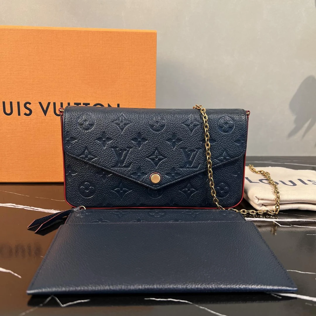 95新 LouisVuitton/路易威登 LV 蓝色三合一4148 5829