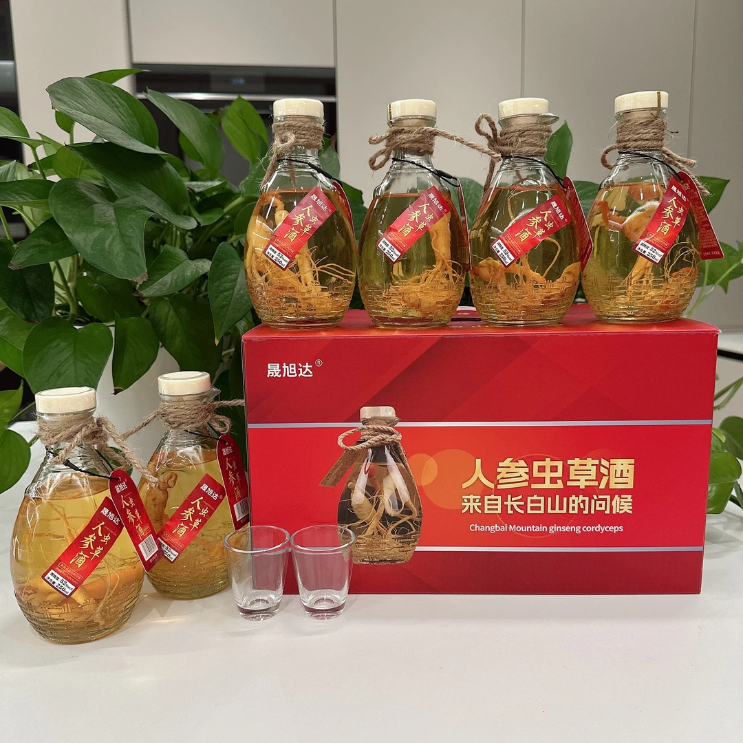 晟旭达人参虫草酒250ml*6瓶