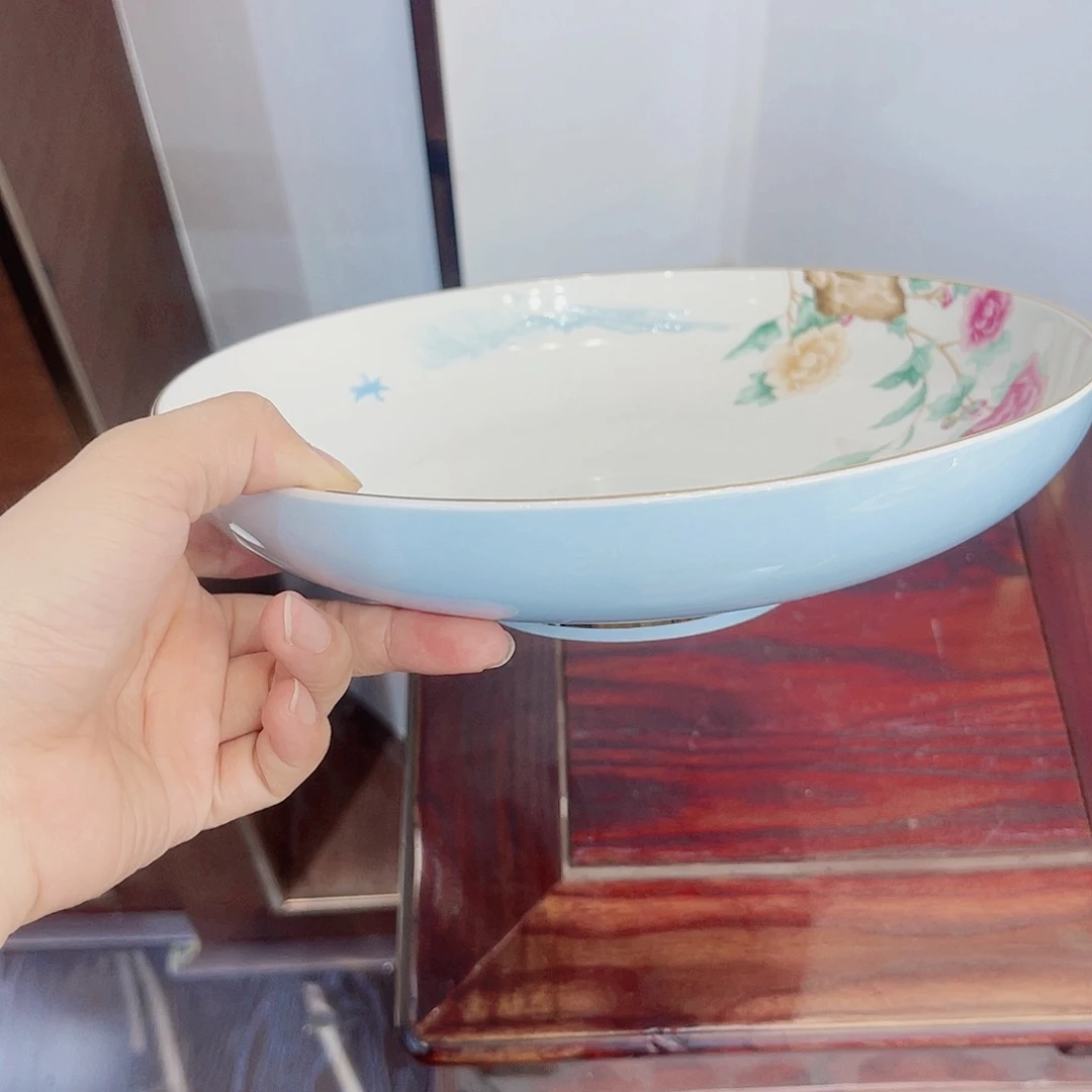 36%以上骨粉骨瓷8英寸高脚汤盘