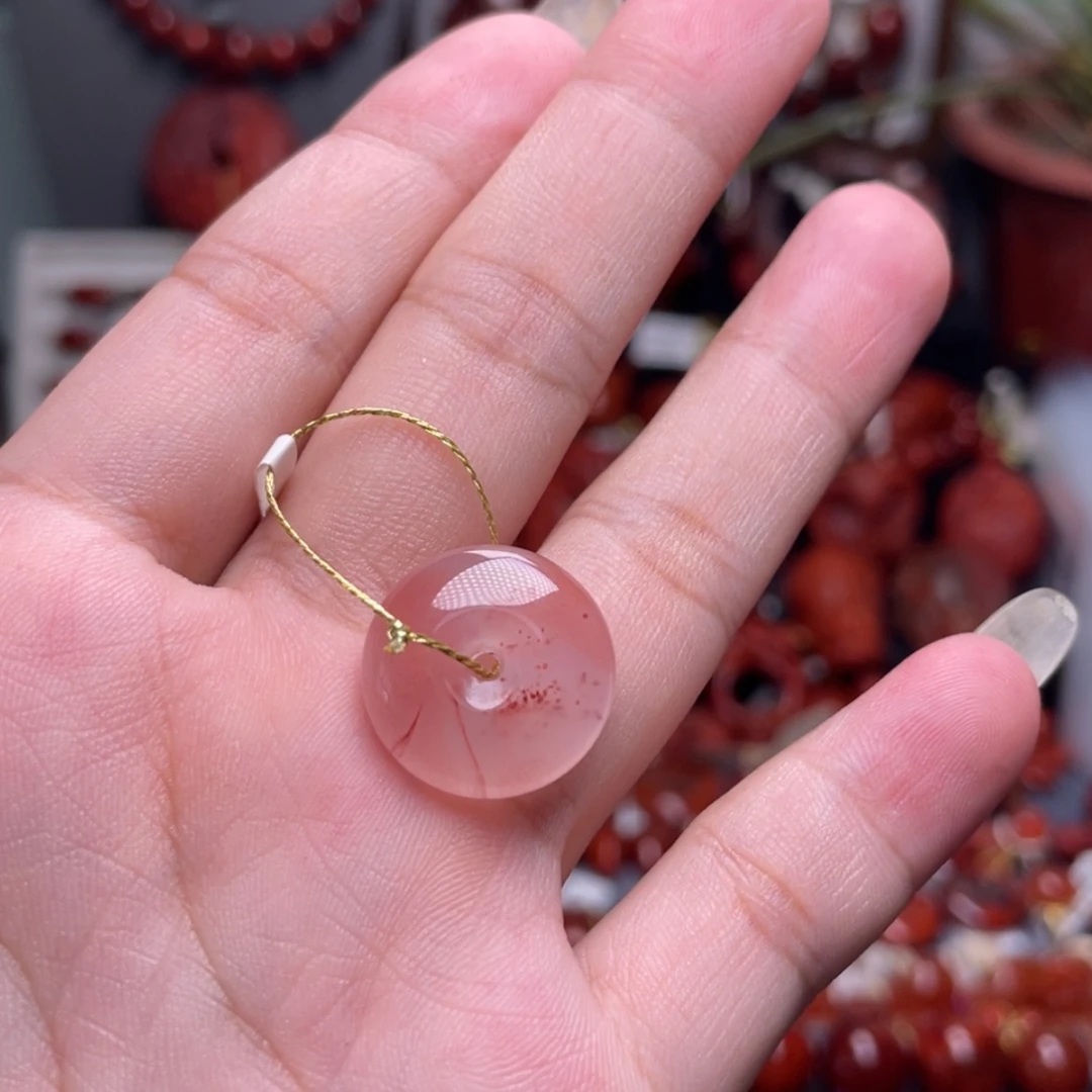 【闪购商品】南红玛瑙平安扣18➕未镶嵌