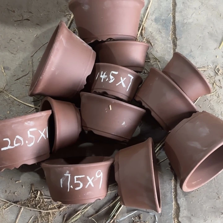 紫砂花盆             100-12